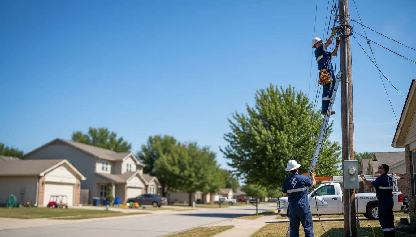 Residential electrician providing installation services in Oldham, SD